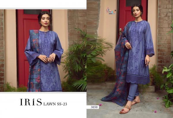 Shree Iris Lawn Ss 23 Chiffon Dupatta Pakistani Suit Collection